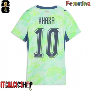 Svizzera Granit Xhaka #10 Seconda Maglia Femmina Mondiali 2026 Manica Corta
